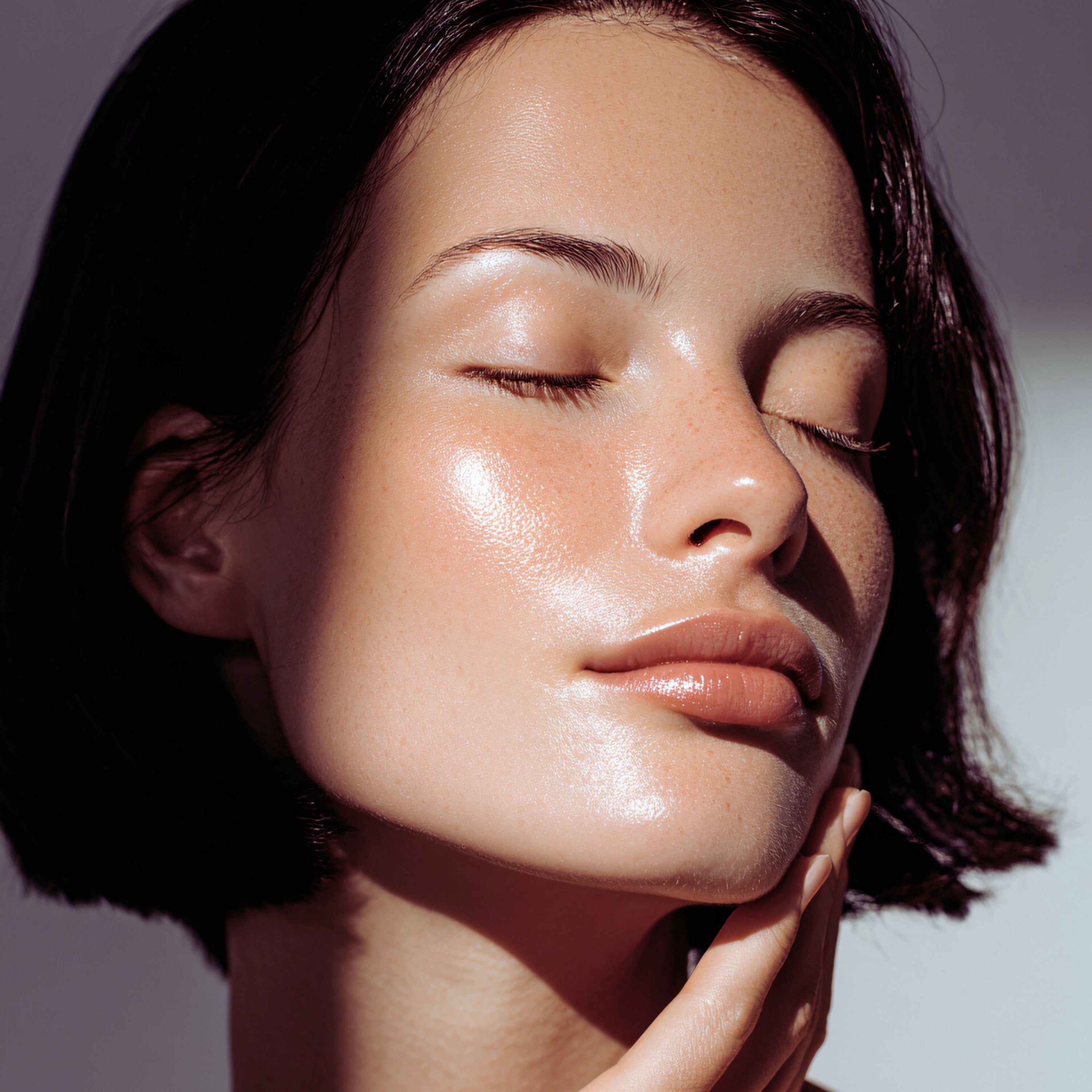 Woman applying Skin Care products for a smooth, radiant complexion.