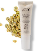 100% PURE coffee bean caffeine eye cream tube showcases sleek packaging for on-the-go hydration.