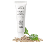 100% PURE coffee bean eye cream tube front for bright mornings