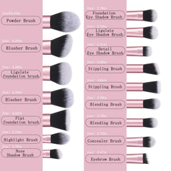 111 makeup brushes soft synthetic bristles gentle on skin and easy to clean