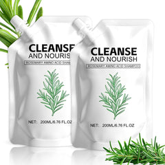 2Pack Rosemary Amino Acid Shampoo bundle showing the two-bottle set for fuller-looking hair.