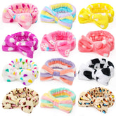 3 otters 12pack spa headband set keeps hair away during facial cleansing and makeup