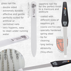 3 Swords Germany cuticle scissors close-up for precise trimming and cuticle care.