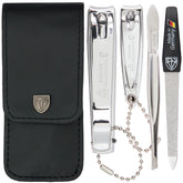 3 Swords Germany manicure-pedicure set tweezers for precise on-the-go grooming.