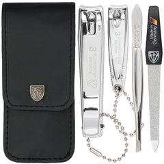 3 Swords Germany manicure-pedicure set tweezers for precise on-the-go grooming.
