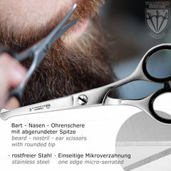 3 Swords Germany MEN'S KIT nose/ear scissors for safe trimming