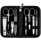 3 Swords Germany nail care kit front view showing premium tools for home manicure.