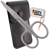 3 Swords Germany nail scissors in case for portable precise grooming.