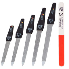 3 Swords Germany sapphire nail files set for precise shaping and finishing