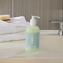39° North eucalyptus lavender bottle showcases refreshing daily cleanse with nourishing lather.