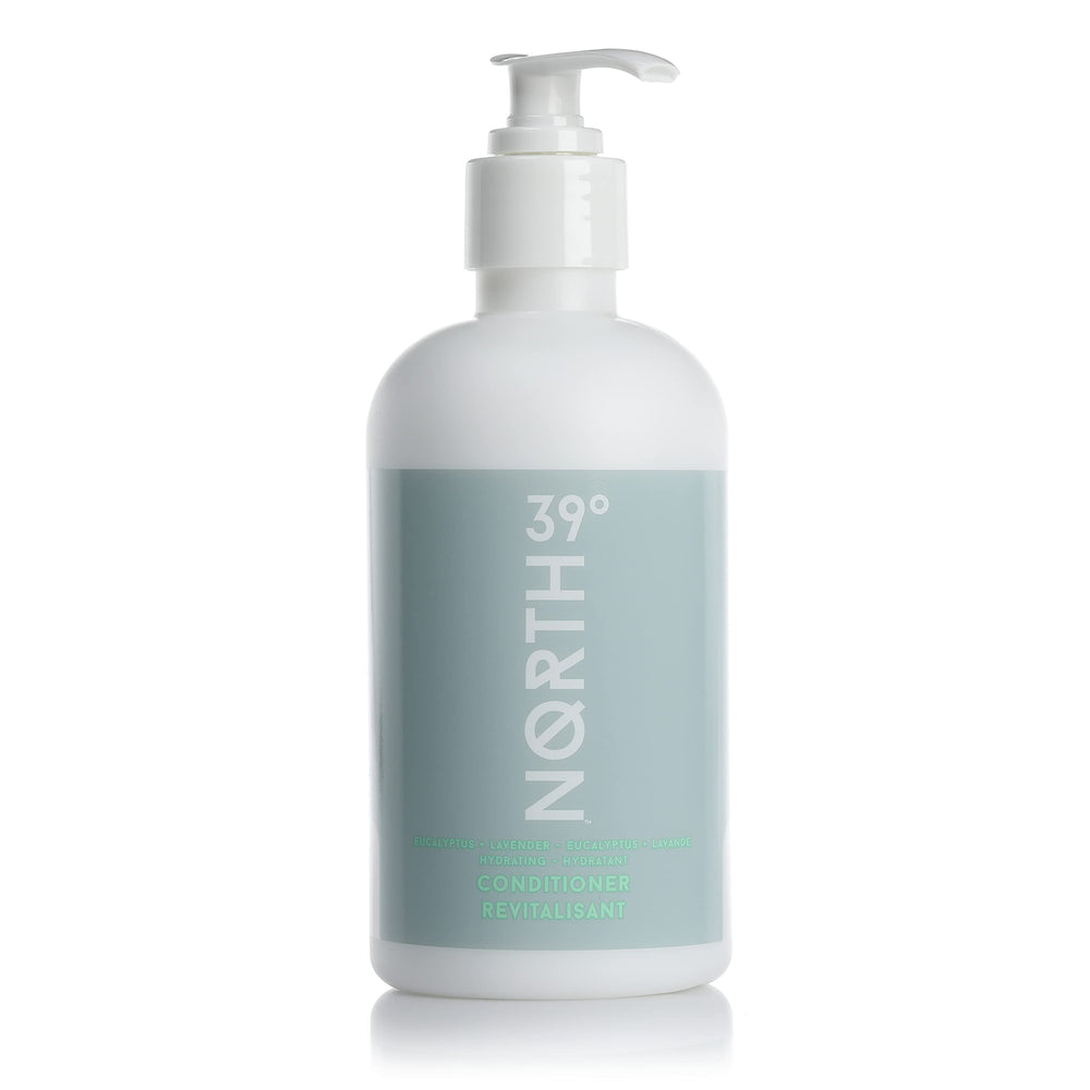 39° North Conditioner bottle with eucalyptus and lavender for a spa-like cleansing ritual.