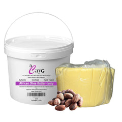 3CAYG raw organic ivory shea butter 5lb pail for bulk skincare