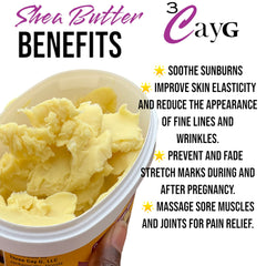 3CAYG Shea Butter hair-care application demonstrates conditioning
