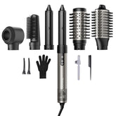 7MAGIC Hair Dryer Brush front view demonstrates fast drying and smooth styling.