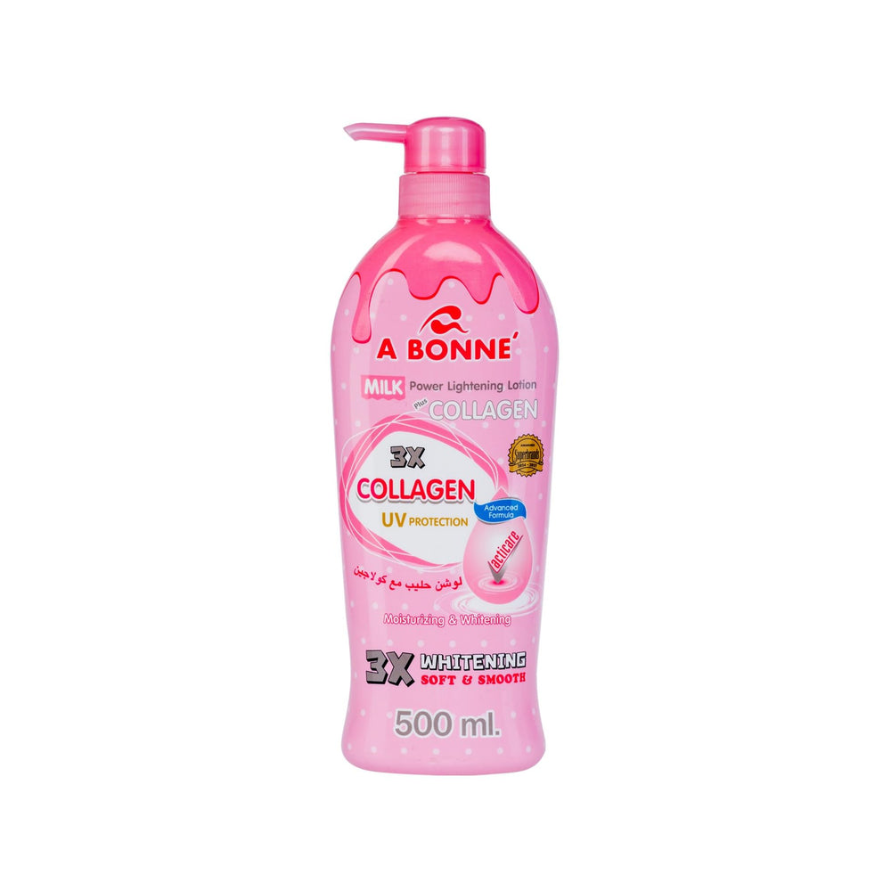 A Bonné body lotion packaging in hygienic design for clean, convenient use.