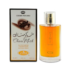 A Center Choco Musk bottle front, exuding unisex elegance and daily wear versatility.