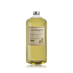 A LA MAISON Rosemary Mint liquid soap bottle front view for moisturizing hand cleansing