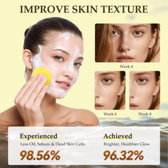 AAGJ Turmeric Kojic Acid Pads microfiber side for gentle exfoliation.