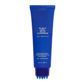 AAVRANI Scalp Detox Jelly Cleanser bottle closeup highlighting color-safe formula for all hair types