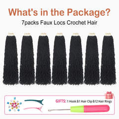 Aayubb pre-looped crochet locs ready for simple installation