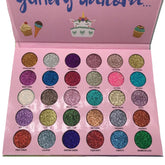 ABELYN open-compact glitter eyeshadow palette for versatile looks