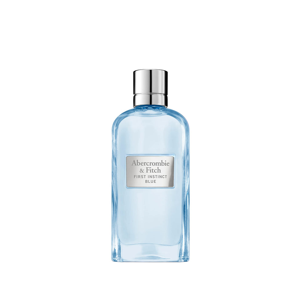 Abercrombie & Fitch First Instinct Blue for Women bottle evokes casual daytime energy.