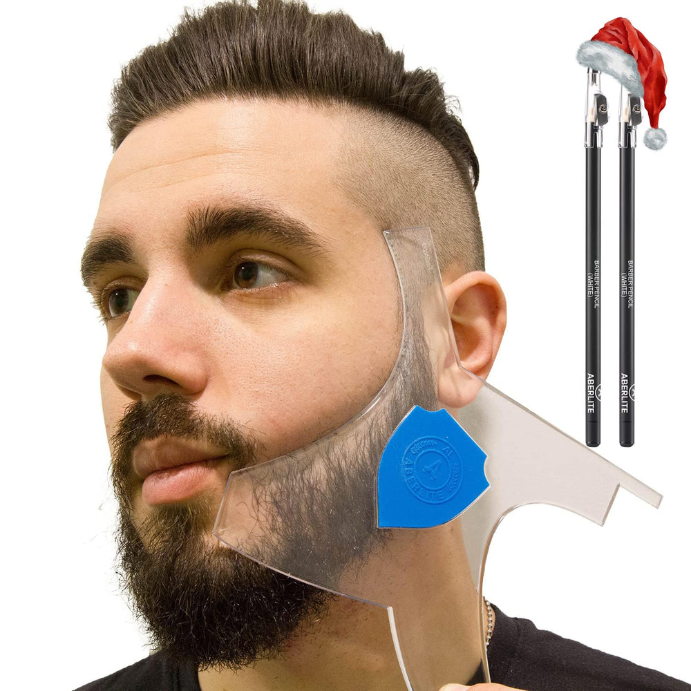 Aberlite ClearShaper 3.0 beard line guide for precise shaping at home.