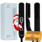 Aberlite EDC beard-straightening-brush closed for travel-ready grooming