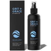 Aberlite Grit+Grace sea salt spray bottle close-up for texture