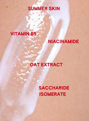 ABI AME Summer Skin hands applying serum-lotion on dry skin.