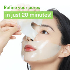 Abib mask sheet close-up highlighting thin hydrogel texture for gentle hydration