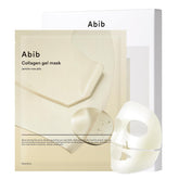Abib Collagen Gel Mask Jericho Rose Jelly sheet on face, soothing hydration and cooling feel
