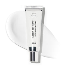 Abib Ectoin Panthenol moisturizer tube close-up with barrier-friendly packaging for daily hydration