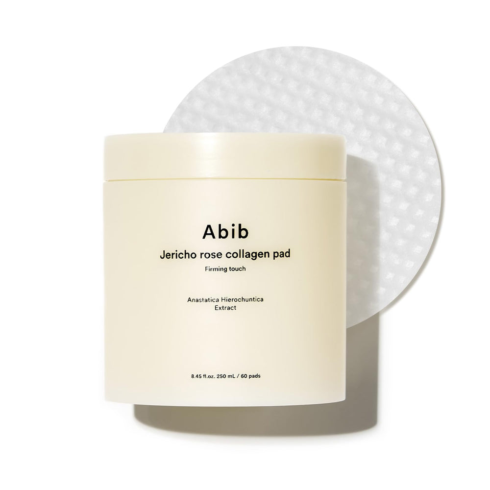Abib Jericho Rose Collagen Pad packaging for easy on-the-go skincare.