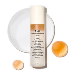 Abib Jericho Rose Mist Serum bottle highlights hydrating facial mist for daily glow.