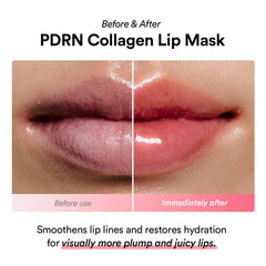 Abib PDRN Collagen Lip Mask texture glazed jelly demonstrates light application