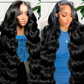 Ablyea 13x6 body wave wig closeup shows soft texture for daily wear