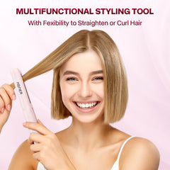 ABNER Mini Flat Iron heat settings 280-430°F for customized styling options.