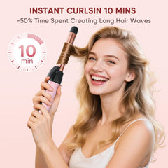 ABNER 1.25-inch barrel delivers loose curls and effortless waves with bounce