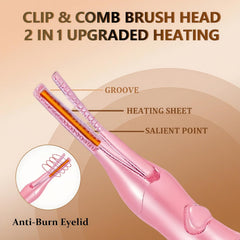 Acavado light pink compact eyelash curler ideal for travel.
