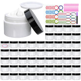 Accguan 54pack 4oz container with lid for clear cosmetics storage