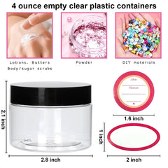 Accguan wide-mouth 4oz jar for easy filling and dispensing