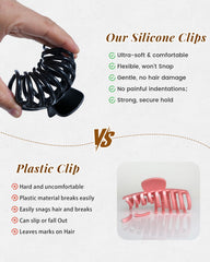 ACECHA bendable claw clip nonslip grip for wet or dry hair styling
