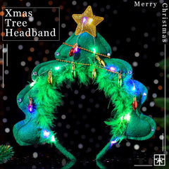 Aceorna LED hair hoop with feathers and stars for stage sparkle.