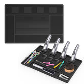 Acfunique magnetic barber mat keeps clippers organized for efficient workflow.