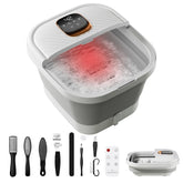 ACKLEAP foldable foot spa folded design shows compact storage for home or office.