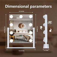 Acoolda vanity mirror brightness control enables precise makeup application