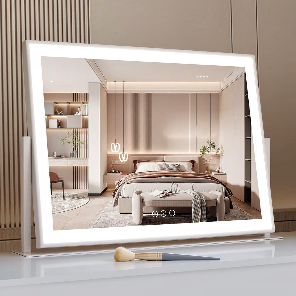 Acoolda vanity mirror with lights shows clear HD view for precise makeup application