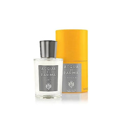 Acqua Di Parma Colonia Pura dresser setup, elegant masculine fragrance on display.