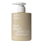 ACT+ ACRE Stem Cell Shampoo bottle pour highlights a lightweight cleanse for a refreshed scalp.